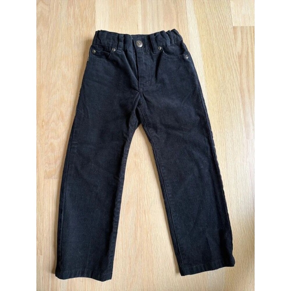 Janie & Jack boys black corduroy dress pants size 4 4T